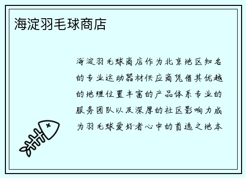 海淀羽毛球商店